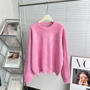 Alexander wang pink crew neck sweater